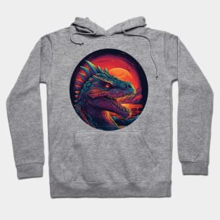 Dragon's Head in a Setting Sun Hoodie